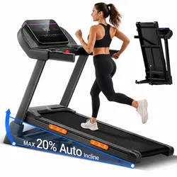 U70 Portable Folding Fitness Treadmill for Home-20% Auto Incline