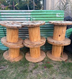 6 24in Wooden Cable Spools / Wire Reels - $100 for all