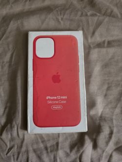 Apple iPhone 12 Mini Silicone Case Pink Citrus Color.