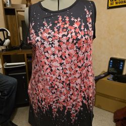 Sleeveless Floral Dress