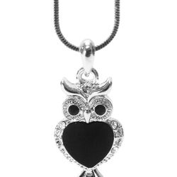 Crystal Deco Owl Pendant Necklace *See My Other 90 Item*