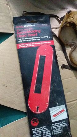 Craftsman dado head molding insert. New