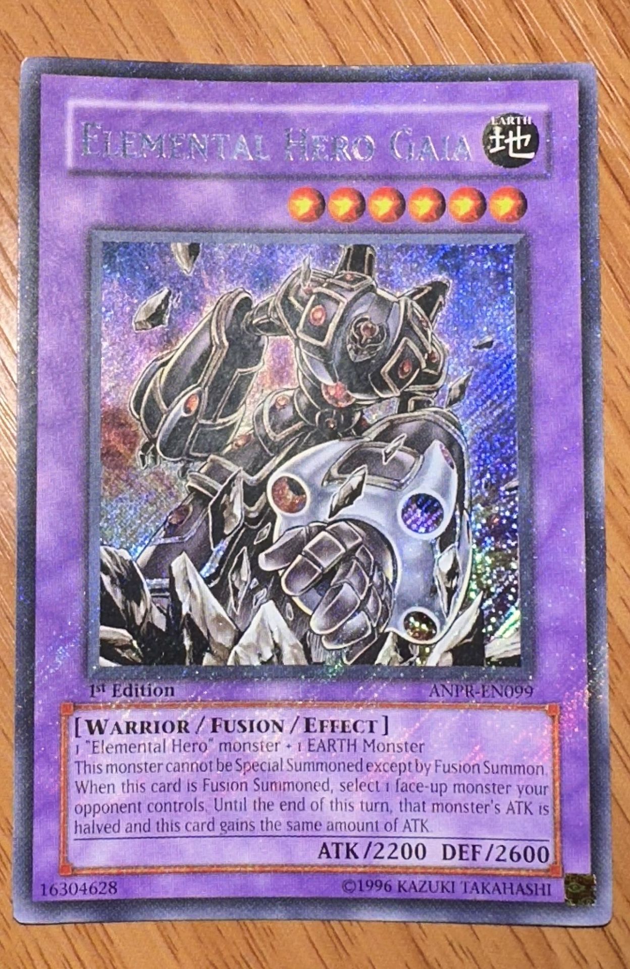 Yugio Elemental Hero Gaia 1st Edition