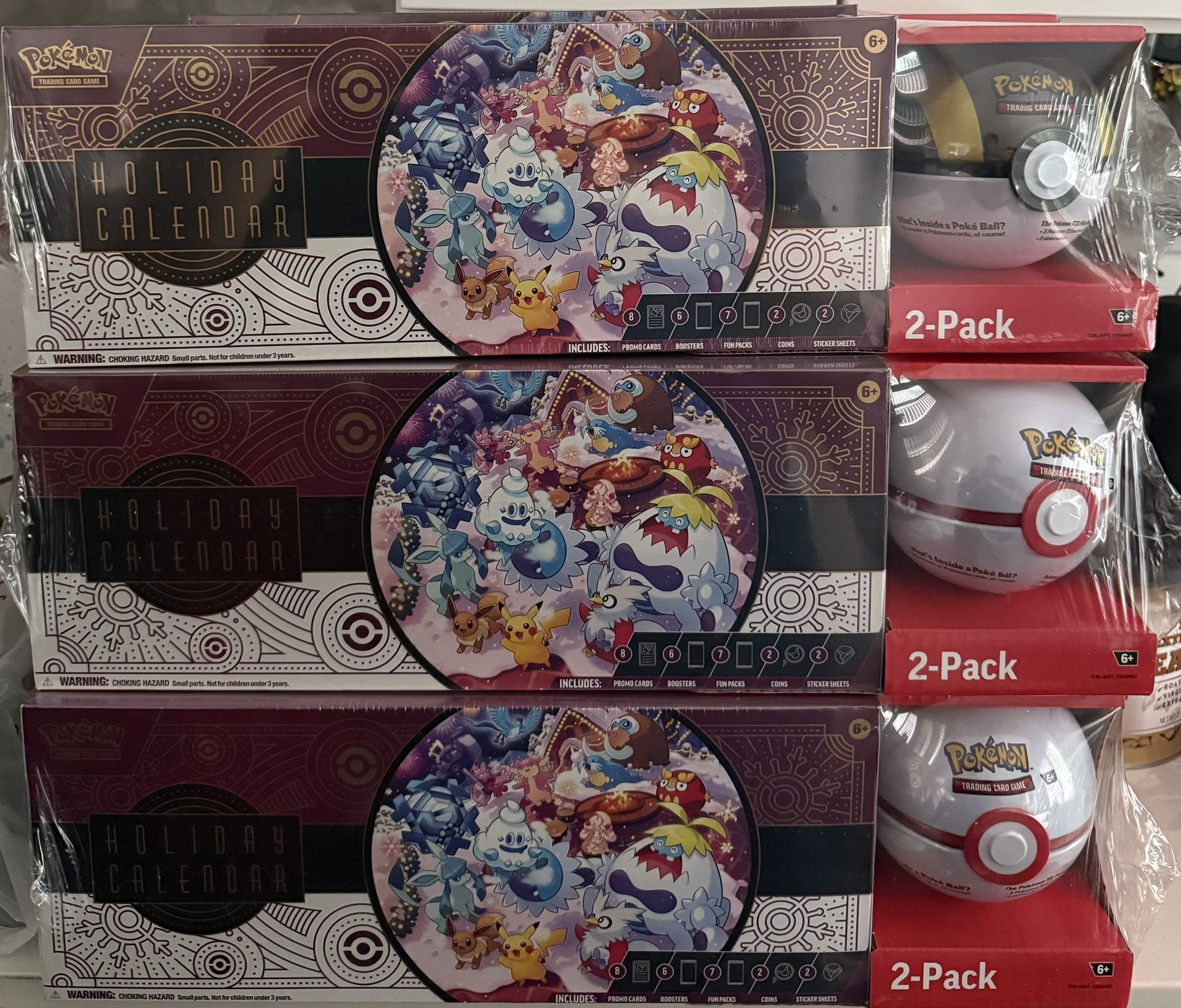 Pokemon Holiday Calendar + Moon Ball