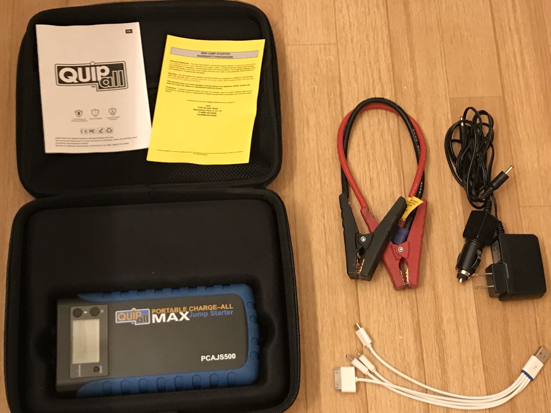 PCAJS500 Starter Quip 12v Amp Jump Portable Max 500 Booster Charge
