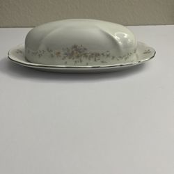 Johann Haviland Floral Splendor 1/4 lb Covered Butter Dish Porcelain Bavaria
