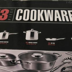 13-Piece Stainless Steel Cookware Set – Brand New in Box
