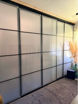 Room Divider/ Glass Closet Doors
