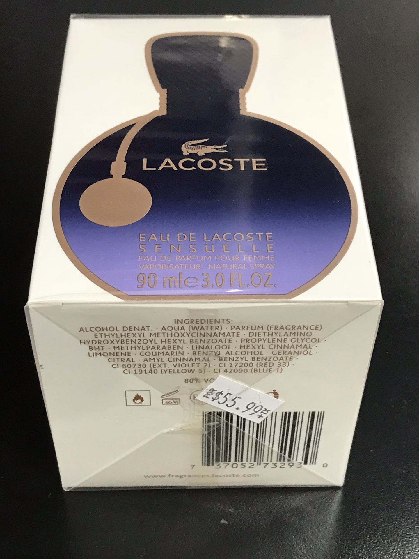 100 authentic LACOSTE SENSUELLE PERFUME FOR WOMEN (90ML - Main Image