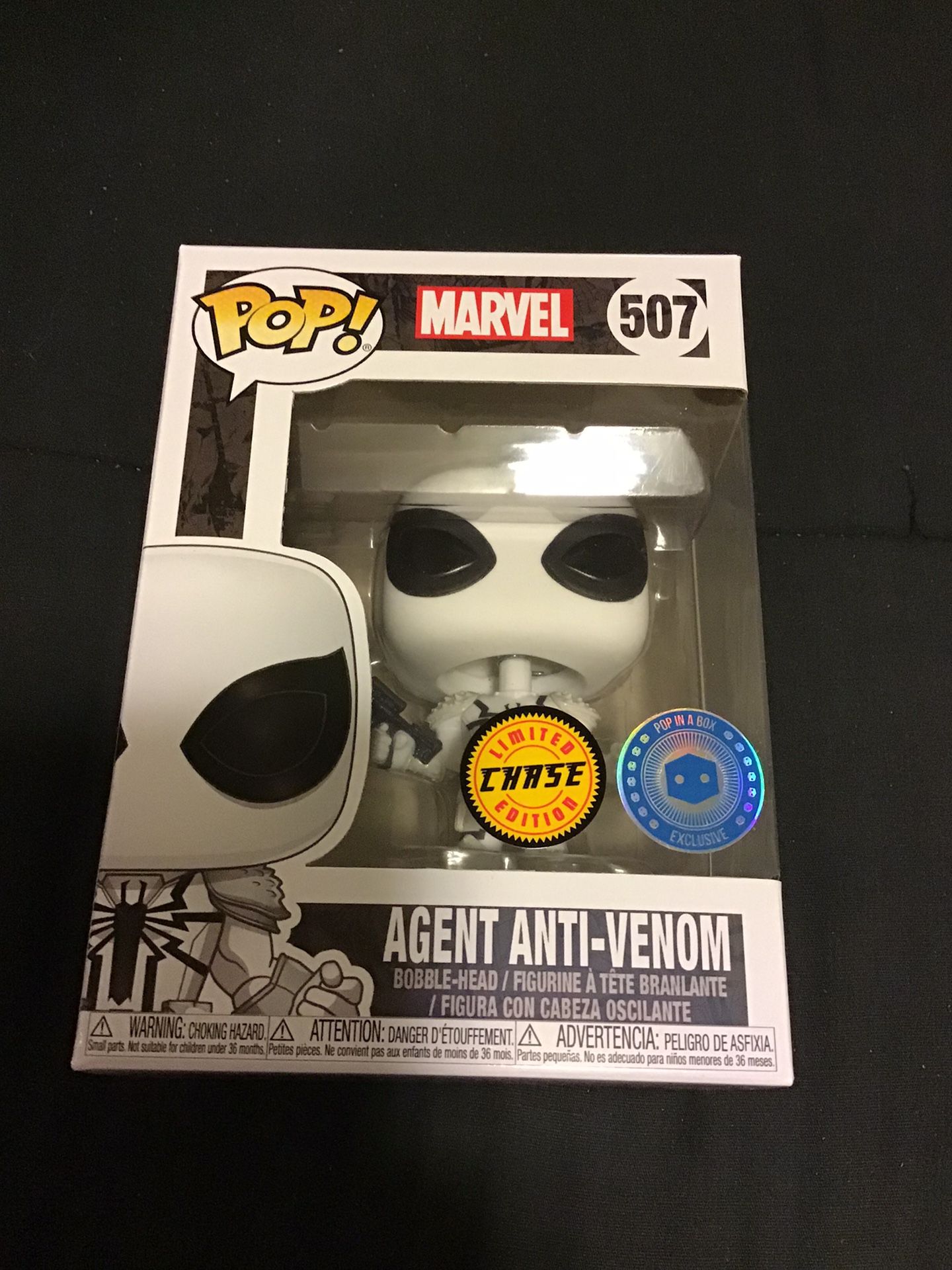 Funko pop agent anti venom chase great condition