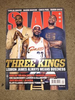 Lebron James Three Kings Slam Magazine