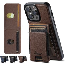 iPhone 15 Pro Premium Brown Case/ MagSafe/ Stand
