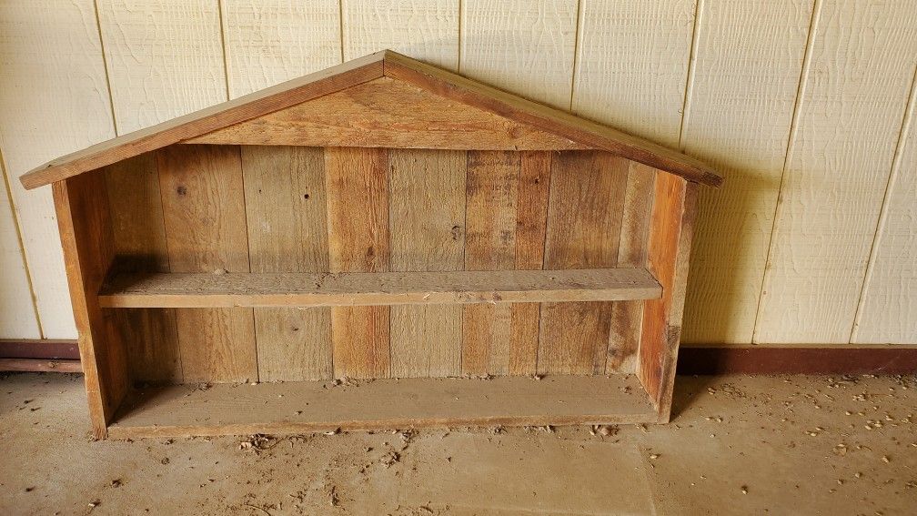 Rustic Wood Shelves.