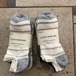 NWT Lucky Brand Super Soft ladies no show socks 20 pairs 