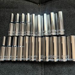 1/4 Metric StandardSAE deep Sockets 6pt