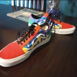 Vans Men's 9.5 Old Skool Statement Multi Block Sneakers Casual Shoes Black Laces
Excellent Used Condition 
No Stains 
No Peeling 
9.5 Men