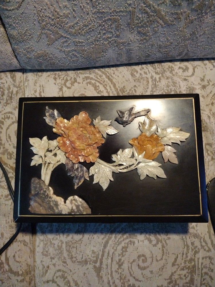 Large Locking Vintage Chinese Jewelry Box With Mirror $100 OBO 