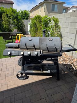 Dual Fuel Gas and Charcoal Grill