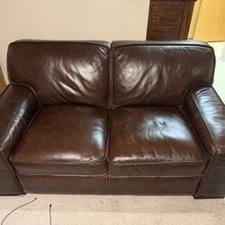 Real Leather Loveseat-bought at Macys 