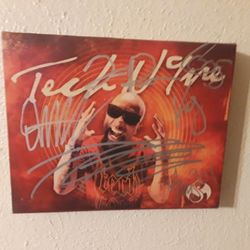 Signed Tech N9Ne Canvas Wall Art 10×8