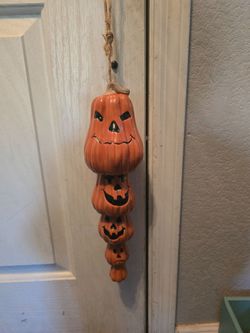 Cute pumpkin ceramic chimes