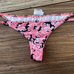 New Volcom Swim Floral Bikini Bottoms Small