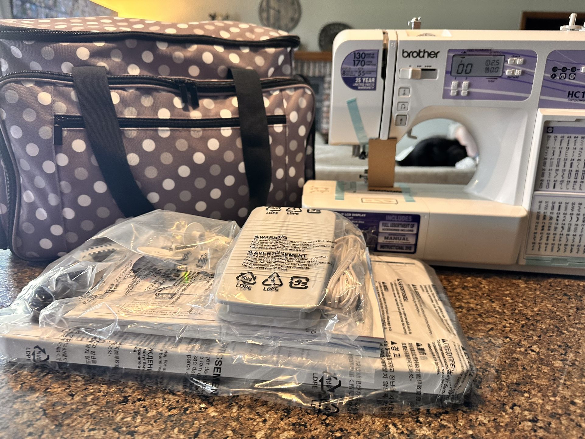 Brother Sewing Machine & Carry Bag