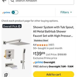 Shower System With Tub Spout 