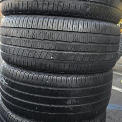 4 USED TIRES 255/45ZR20 CONTINENTAL w/80% Thread All 4 Installed $280