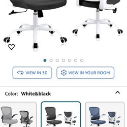 New In Box Ergonomic Office Desk Chair Breathable Mesh Swivel Computer Chair,Lumbar Back Support Task Chair,Office Chairs with Wheels and Flip-up Arms