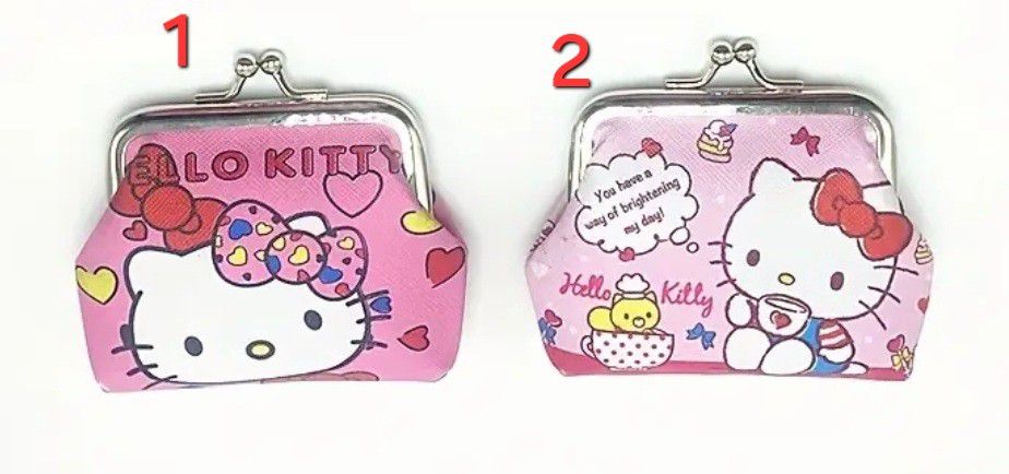 NWT Hello Kitty Coin Pouch, Mini Clutch Kiss-Lock Purse