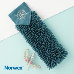 Norwex Chenille Hand Towel LIMITED-EDITION Snowflake 