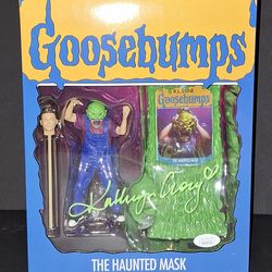 🔥 Kathryn Long Signed Autographed Trick Or Treat Goosebumps Haunted Mask JSA COA  🔥