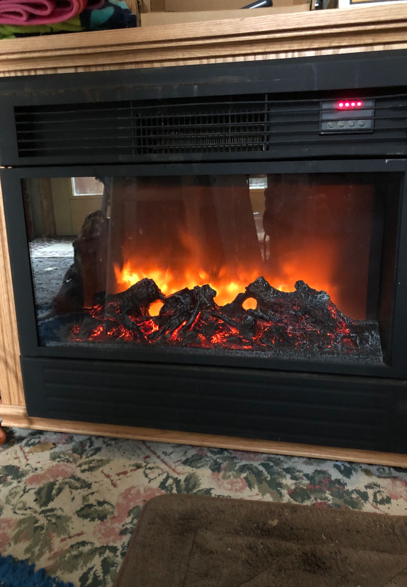 Heated fireplace