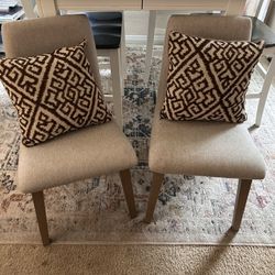 Accent Chairs (pillows Not Included)