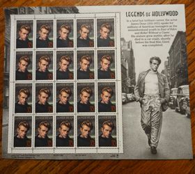 James Dean USPS Legends of Hollywood Stamp Sheet