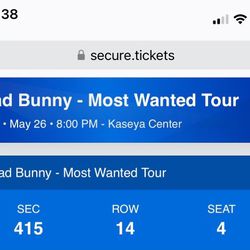 1 Ticket to Bad Bunny Concert