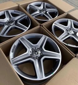 20” Mercedes Grey AMG ML GL450 GLE350 GLE 350 GLE450 Wheels Rims Factory OEM