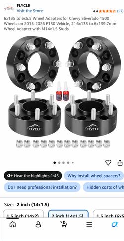 Wheel Adapters for Chevy Sliverado