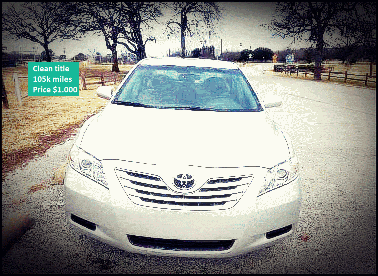 Asking$1OOO Toyota Camry 2OO8 CLEAN TITLE