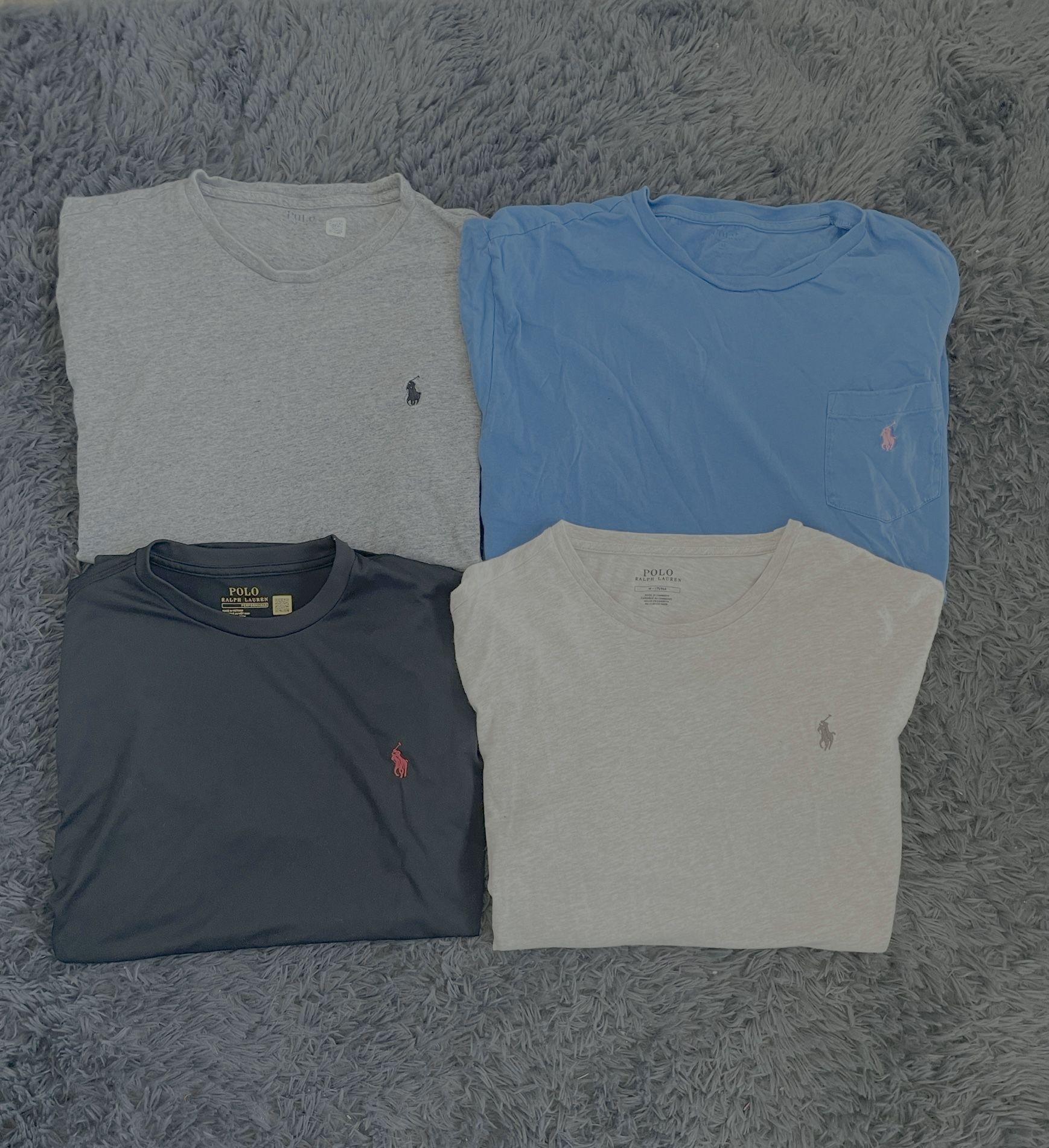 Polo Ralph Lauren long sleeve short sleeve t-shirt lot bundle of 4 | Men Medium 