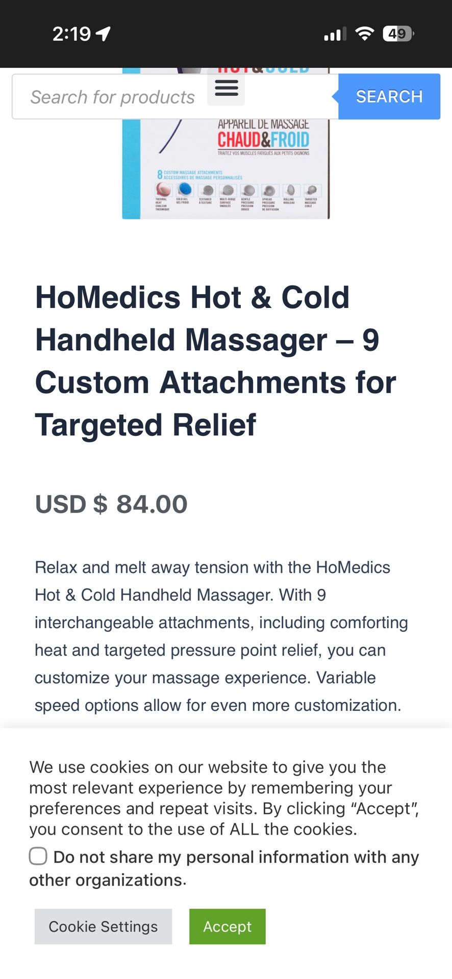 Hot And Cold Massager