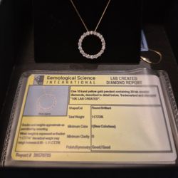 Circle Pendant Necklace 