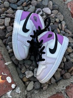 Jordan 1 Mid Barely Grape Toddler Size 7