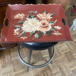 Vintage  Hand painted Serving Tray 