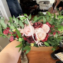 Pink And White Artificial Flowers 