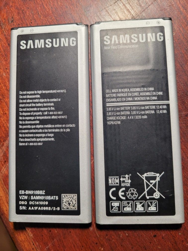 3 Samsung 3.85v 12.4wh 4.4v 3220mAH Li Battery