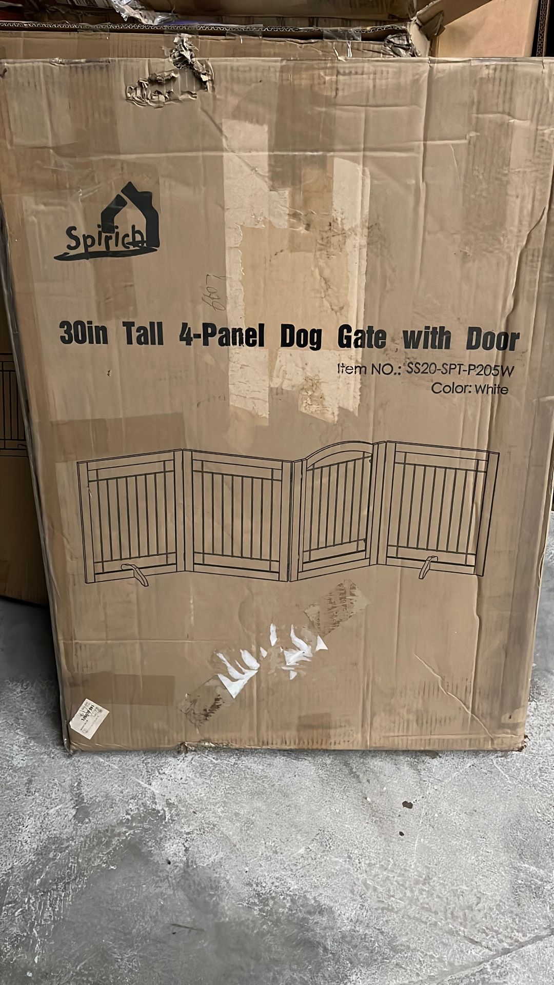 4 Panel Dog Gate With Door