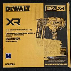 DEWALT
20V MAX XR 16-Gauge Lithium-Ion Cordless Finish Nailer (Tool Only)