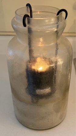 Large Glass Jar Drop Down Candle